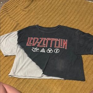 Led Zeppelin crop top